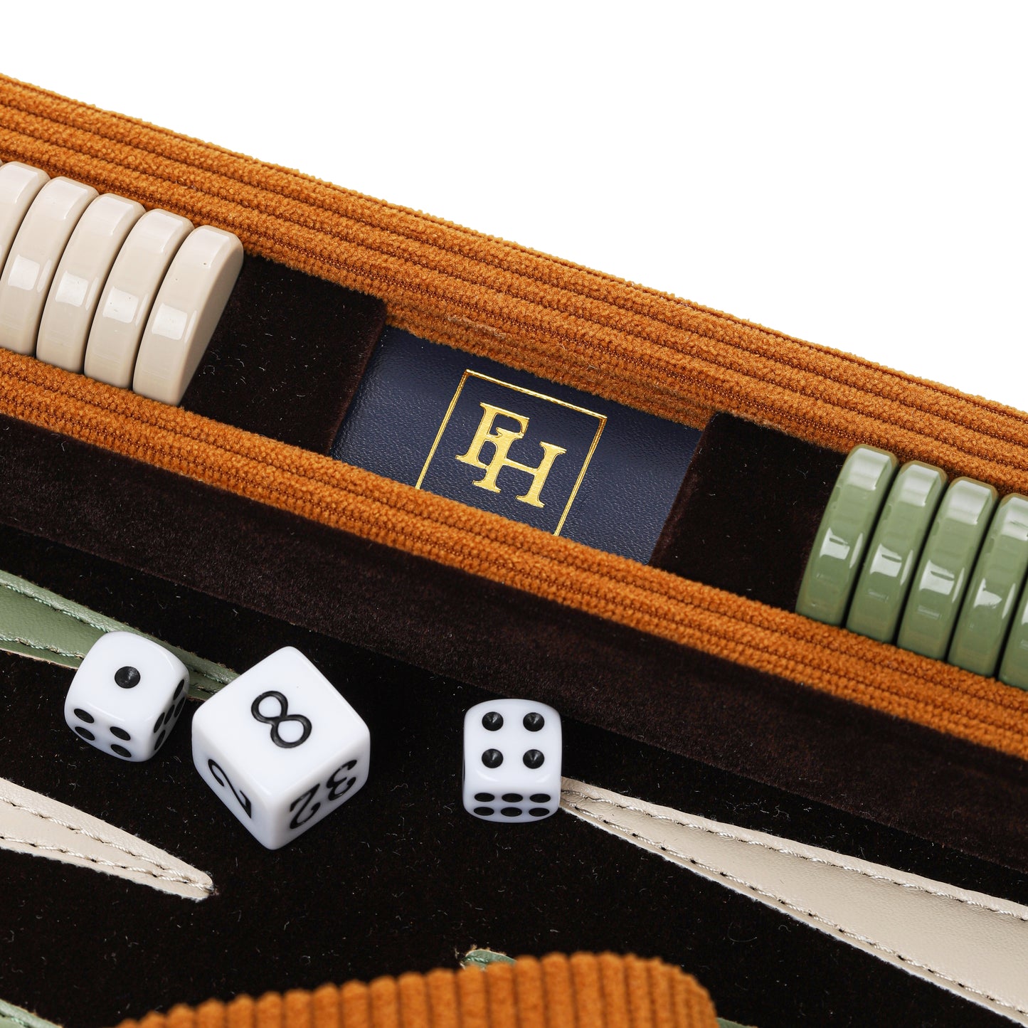 The Mustard Corduroy Backgammon Set
