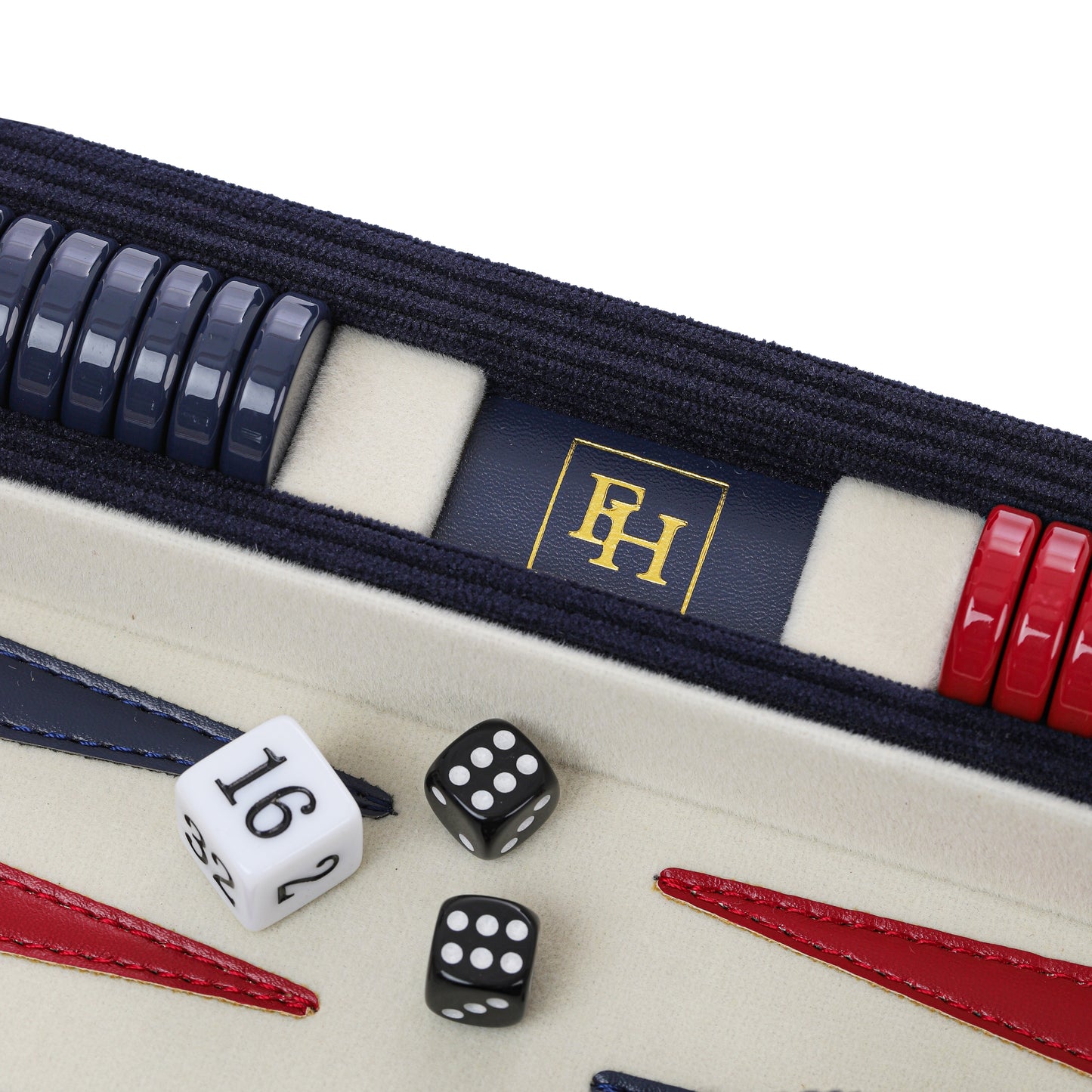 The Navy Corduroy Backgammon Set