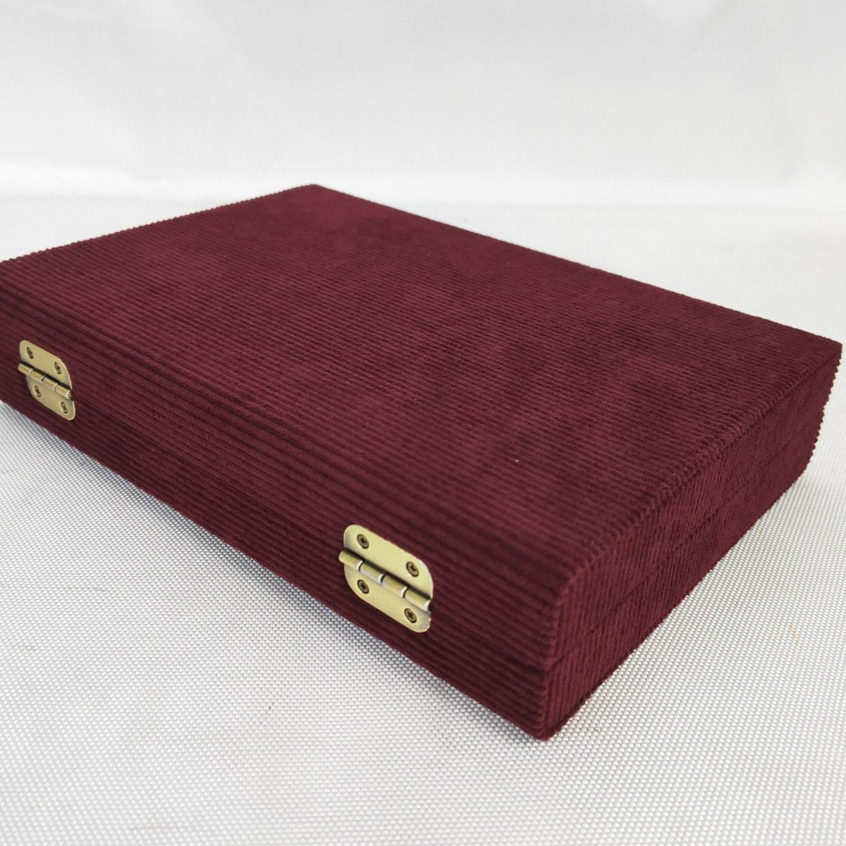 The Burgundy Corduroy Backgammon Set