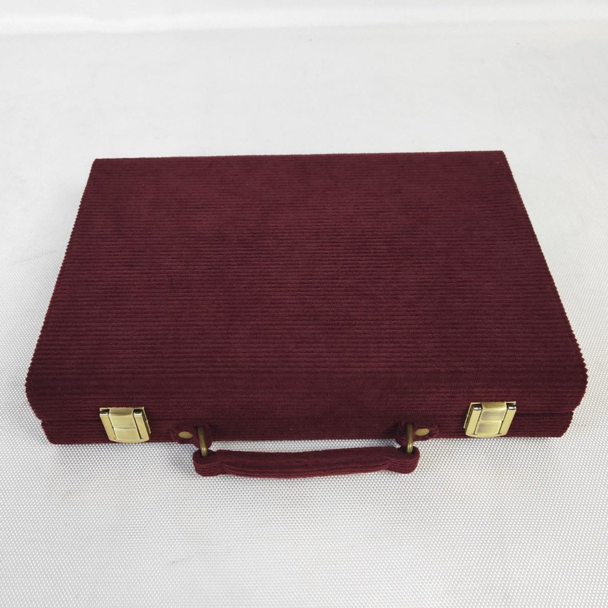 The Burgundy Corduroy Backgammon Set